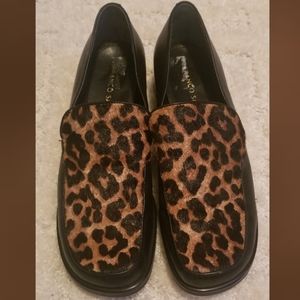 Franco Sarto Leopard Loafers Shoes
